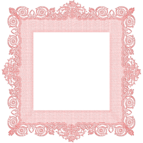 kikkapink deco scrap  pink lace frame - zadarmo png