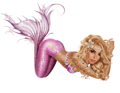 mermaid pink bp - bezmaksas png