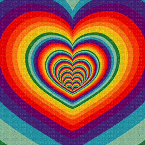 Color Hearts - GIF animado gratis