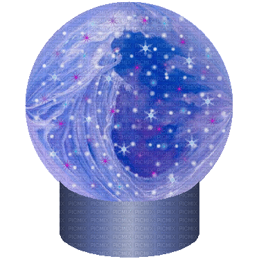 angel snow globe - 免费动画 GIF