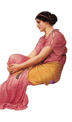 deep in thought woman - png gratis