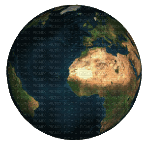 earth rotating animation - Free animated GIF