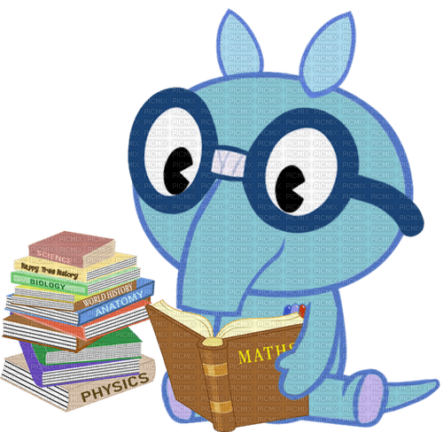 sniffles reading a book - png ฟรี