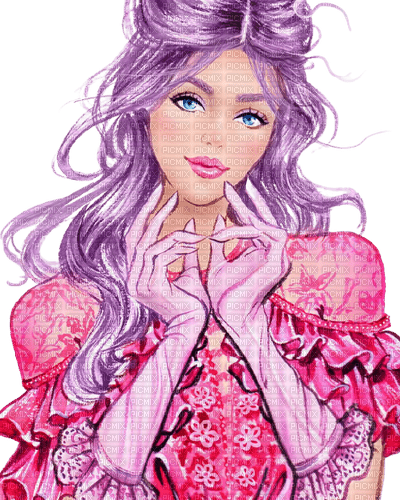Woman Pink Violet - Bogusia - nemokama png