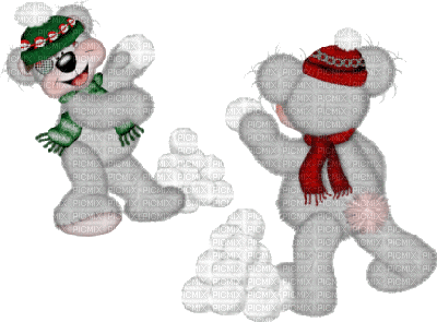 Kaz_Creations Creddy Teddy Winter Christmas Noel - GIF animé gratuit