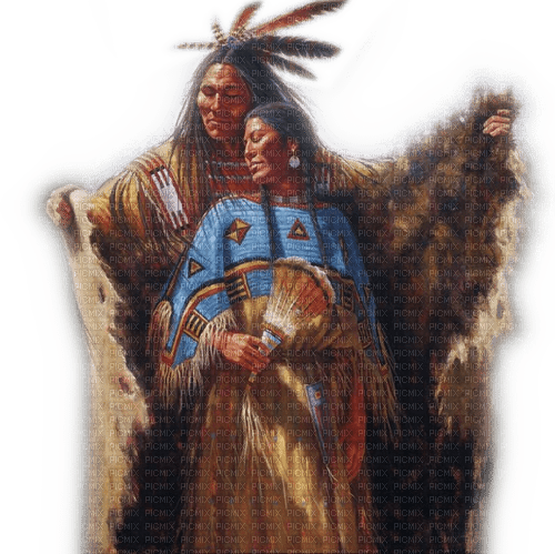 Rena native Americans Indianer Man Woman - gratis png