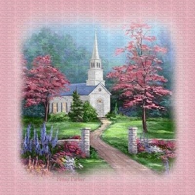 kikkapink vintage background pink spring garden - bezmaksas png