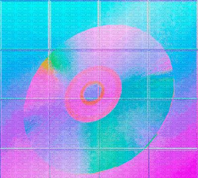 image encre animé effet bleu ivk gif rond deco op rose - 無料のアニメーション GIF