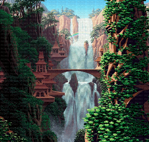Waterfall - Bezmaksas animēts GIF