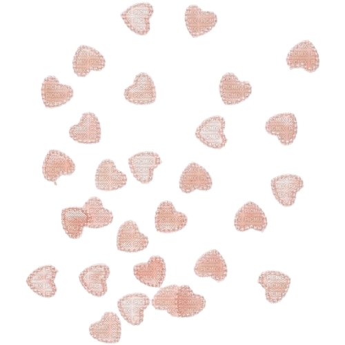 small pink pearl hearts - бесплатно png