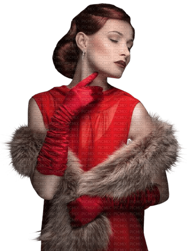Woman. Fur coat. Leila - PNG gratuit