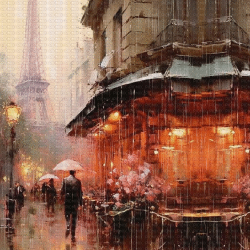Rainy Day.Rain.Paris.gif.Victoriabea - Δωρεάν κινούμενο GIF