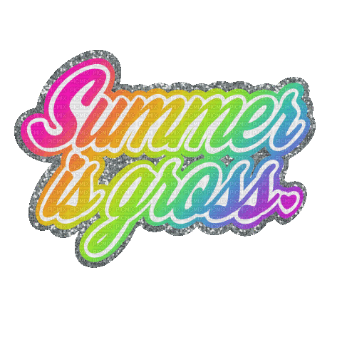 summer is gross - GIF animado gratis