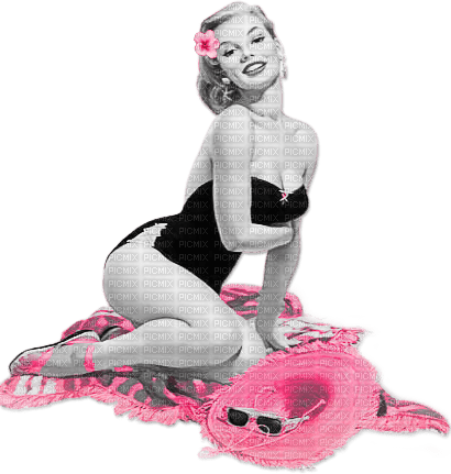 soave woman vintage summer beach pin up - ilmainen png