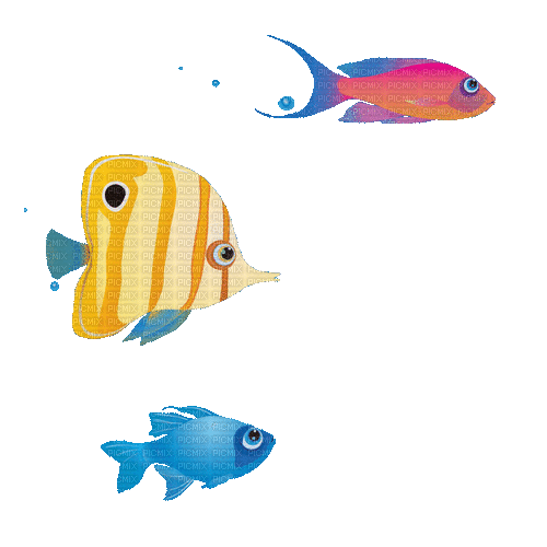 рыбки - GIF animado grátis