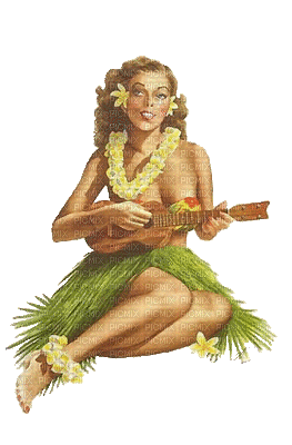 chantalmi femme tahitienne musique - Безплатен анимиран GIF
