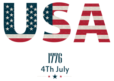 Kaz_Creations America 4th July Independance Day American Text - kostenlos png