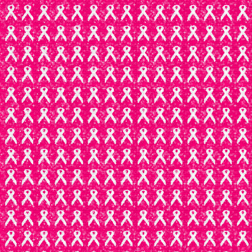 Breast cancer month October, pink bow background - Gratis animerad GIF