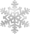 snowflake (created with gimp) - GIF animate gratis