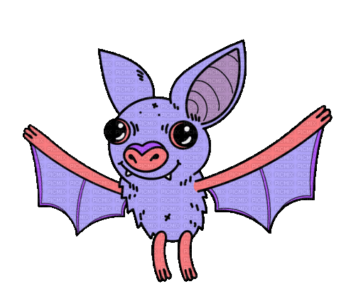 Purple Bat - Darmowy animowany GIF