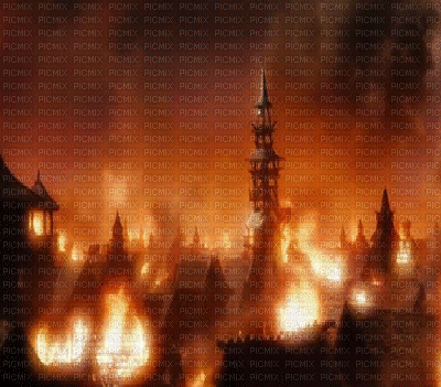 city fire ville feu - Bezmaksas animēts GIF