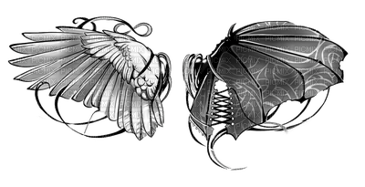 gothic wings by nataliplus - ingyenes png