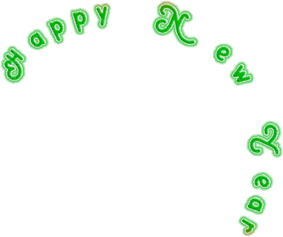 soave text new year happy green - zdarma png