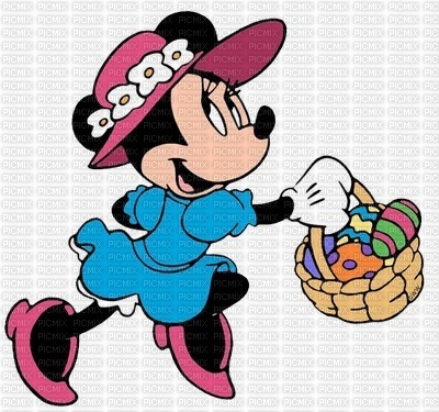 Walt Disney Easter Minnie Mouse - Free PNG