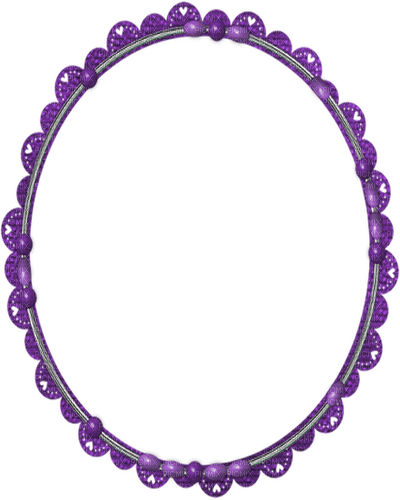 oval purple frame susnhine3 - png gratuito
