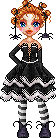 Pixel Lolita Goth Girl - 無料のアニメーション GIF