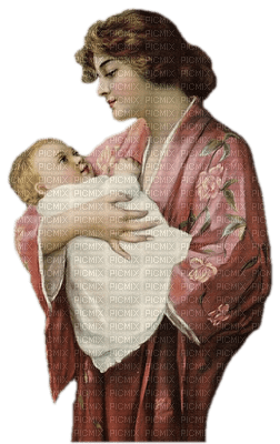 mother with baby bp - PNG gratuit