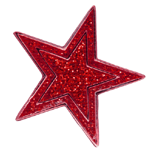 Glitter Star Red - By StormGalaxy05 - gratis png