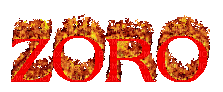Zoro burning - Бесплатный анимированный гифка
