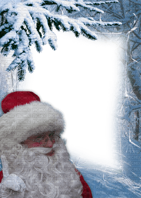 Noël.Christmas.Cadre.Frame.Santa Claus.Navidad.Victoriabea - Free PNG