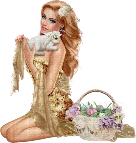 Easter woman by nataliplus - ilmainen png