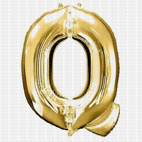 Letter Q Gold Balloon - besplatni png