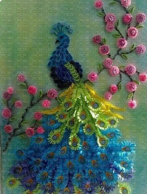 colors peacock art - gratis png