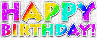 animation-glitter-happy-birthday, happy , birthday - Free animated GIF -  PicMix