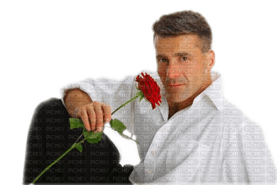 Kaz_Creations Man Homme Flowers Deco - Free PNG