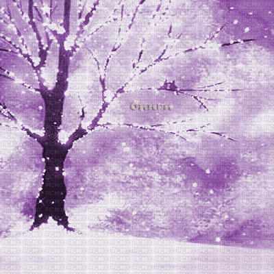 Y.A.M._Winter background purple - GIF เคลื่อนไหวฟรี