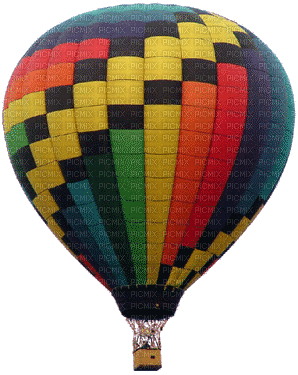 balloon hot air montgolfière - Бесплатный анимированный гифка