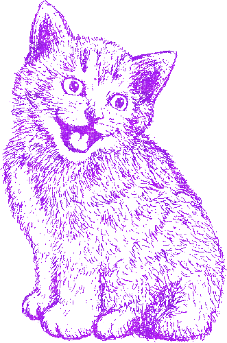 Cat. Glitter. Drawing. Gif. Leila - Ücretsiz animasyonlu GIF