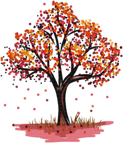 tree autumn kikkapink png - Free PNG