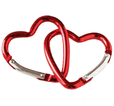 heart carabiners - kostenlos png