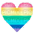 rainbow gay heart - Δωρεάν κινούμενο GIF