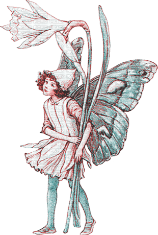 soave children girl fantasy vintage fairy flowers - Free PNG