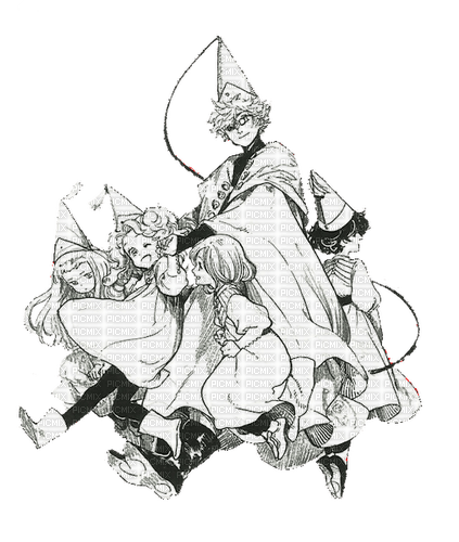 witch hat atelier qifrey and the girlies - png ฟรี