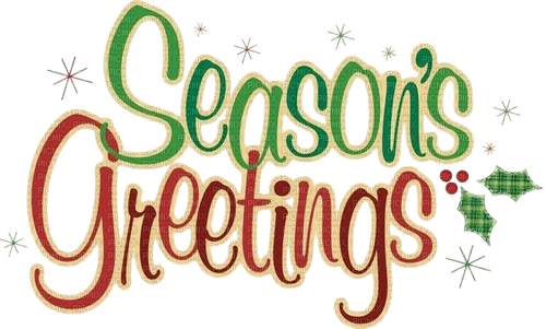 loly33 texte seasons greetings - PNG gratuit