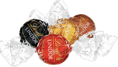 Chocolate  Red Brown Yellow Black Lindor - Bogusia - PNG gratuit