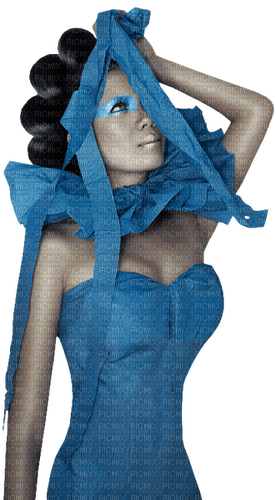 Woman Blue Black - Bogusia - PNG gratuit